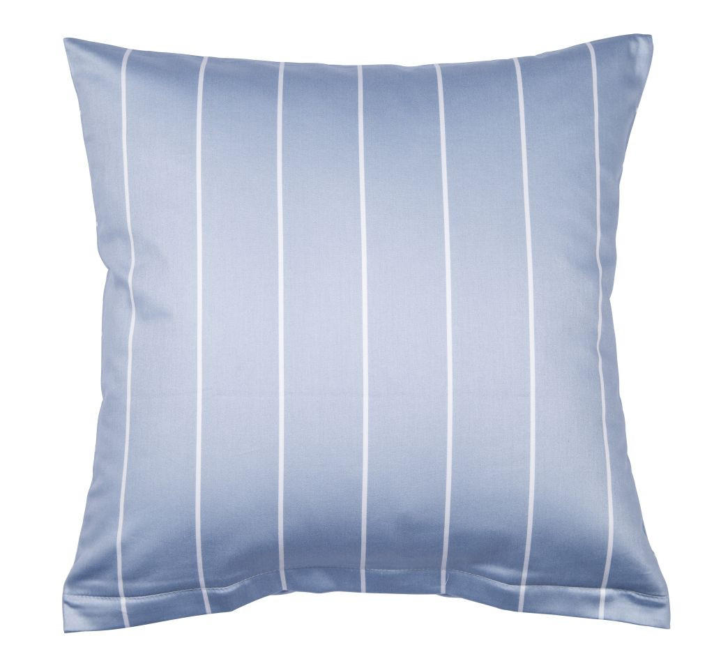 KISSENHÜLLE Giulietta 80/80 cm  - Weiß/Hellblau, KONVENTIONELL, Textil (80/80cm) - Janine