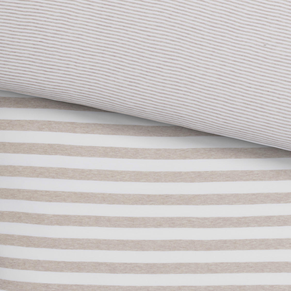 OBOUSTRANNÉ POVLEČENÍ, žerzej, šedohnědá, 135/200 cm - šedohnědá, Konvenční, textil (135/200cm) - Bio:Vio