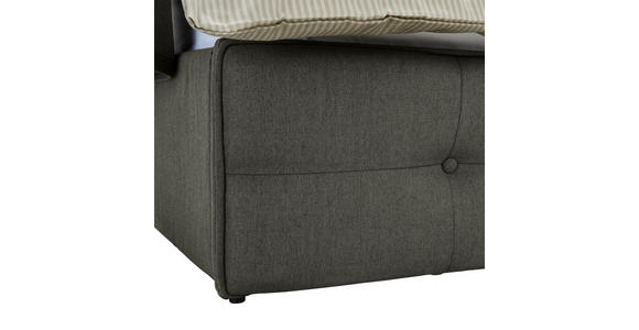 POLSTERBETT Lattenrost, Bettkasten Dunkelgrau 180/200 cm - Dunkelgrau, MODERN, Holz/Textil (180/200cm) - Carryhome