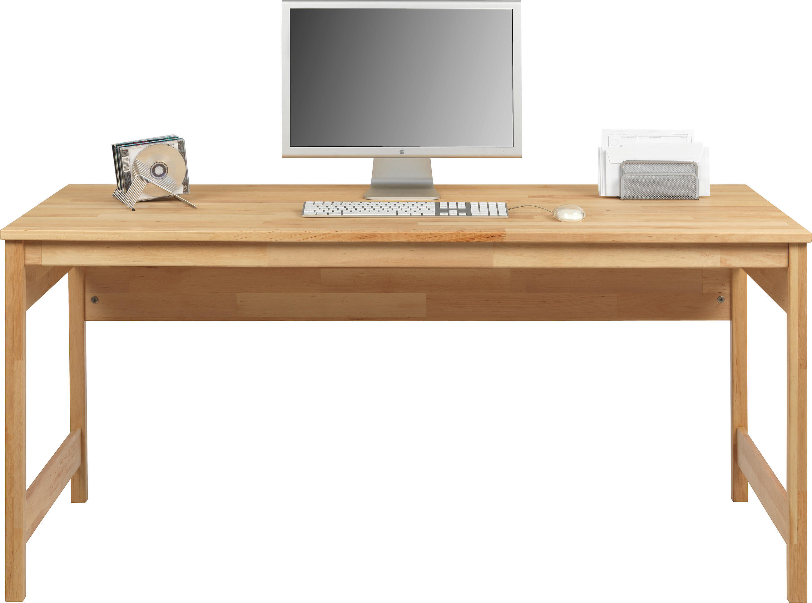 BUREAU 125/65/75 cm  in Erlefarben  - Erlefarben, Natur, Holz (125/65/75cm) - Linea Natura