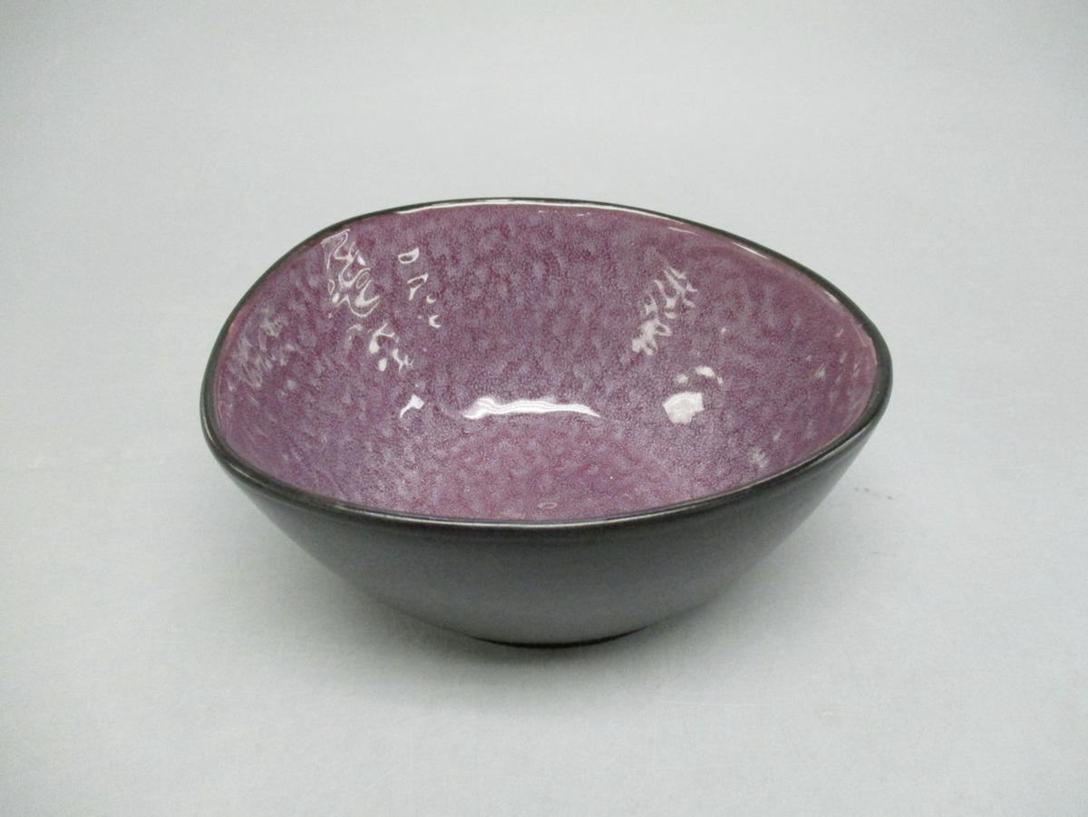 SCHALE SÖREN   - Violett/Schwarz, LIFESTYLE, Keramik (16,5/6,5/18cm) - Novel
