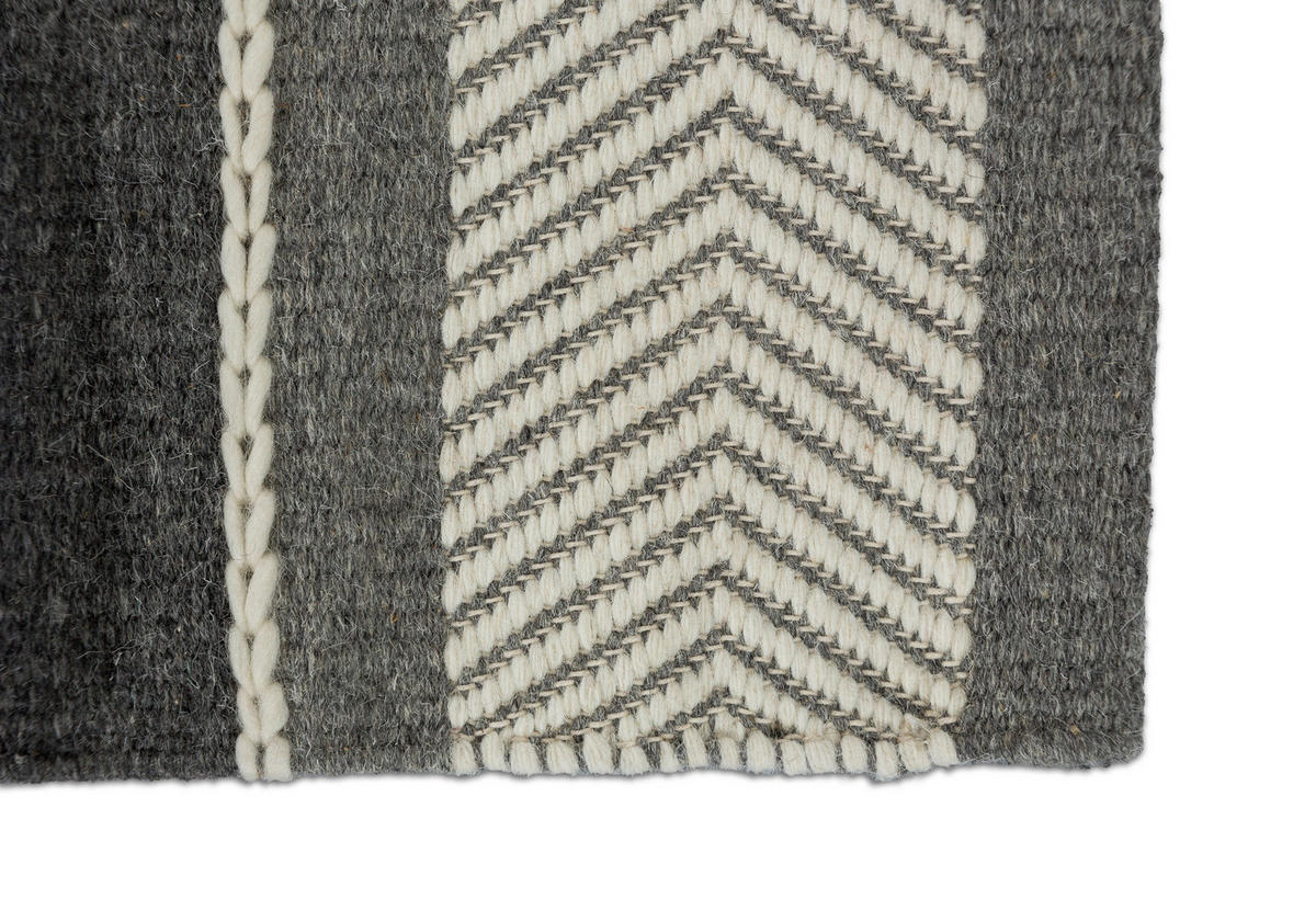 HANDWEBTEPPICH 170/240 cm Botana Grau  - Grau, Design, Textil (170/240cm) - Schöner Wohnen