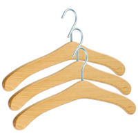KLEIDERBÜGELSET 3-TEILIG 45 cm Holz  - Buchefarben, KONVENTIONELL, Holz (45cm)