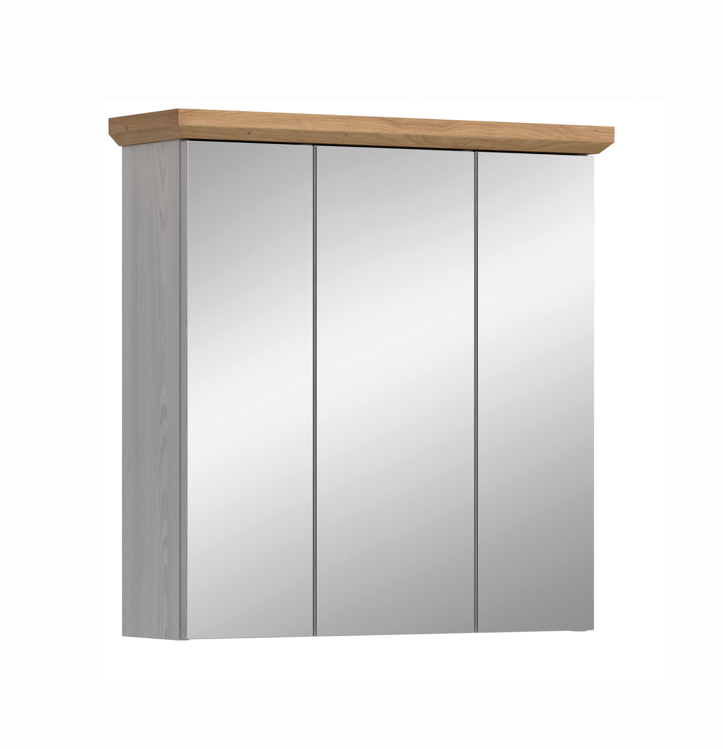 ZRCADLOVÁ SKŘÍŇKA, barvy modřínu, 69/71/21 cm - barvy modřínu, Trend, kompozitní dřevo/sklo (69/71/21cm) - MID.YOU