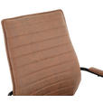 DREHSTUHL Mikrofaser Braun  - Schwarz/Braun, Design, Kunststoff/Textil (62/100-109,5/65,5cm) - Carryhome