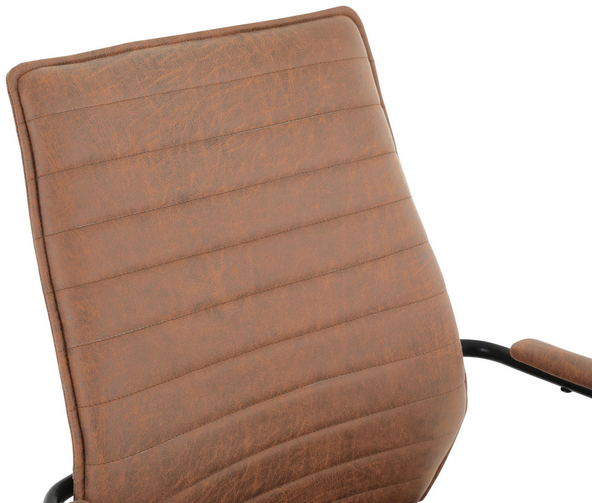 SNURRSTOL  i mikrofiber brun  - brun/svart, Design, metall/textil (62/100-109,5/65,5cm) - Carryhome