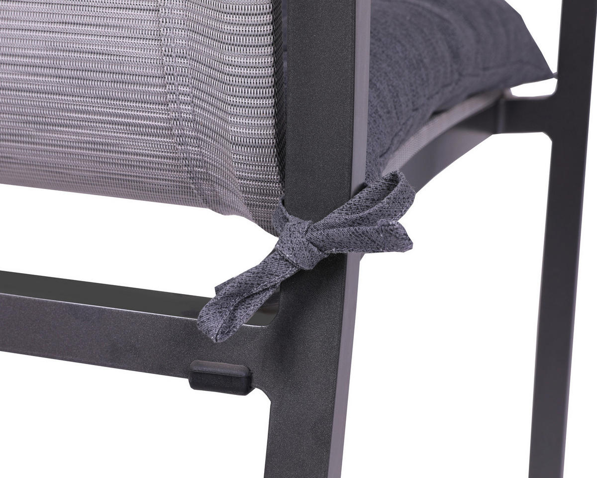 GARTENSITZKISSEN in Grau 40/40 cm  - Grau, Design, Textil (40/40cm)