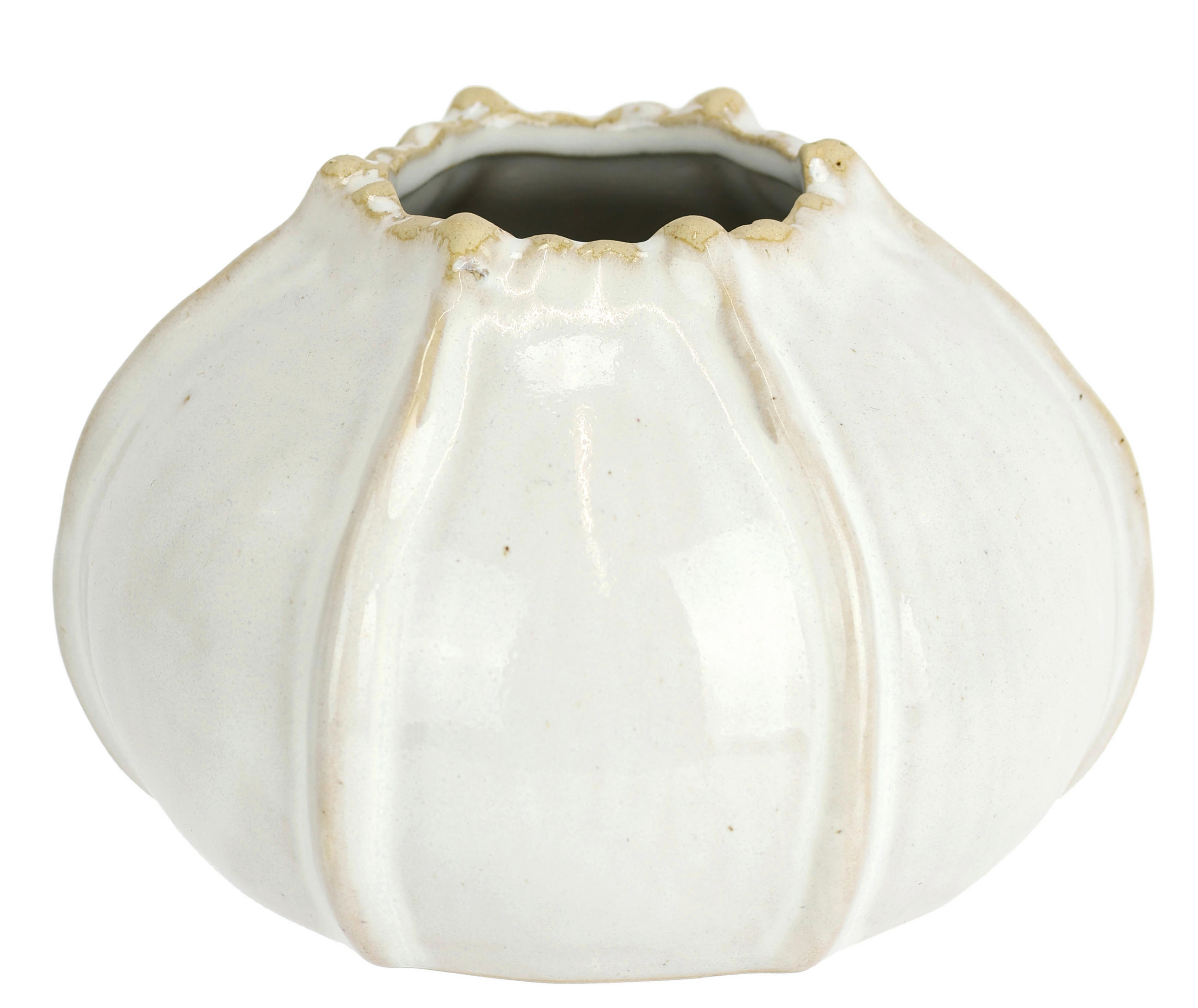VASE  - Creme, Basics, Keramik (12/8cm)