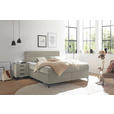 BOXSPRINGBETT 180/200 cm,  in Hellgrau  - Hellgrau/Schwarz, Design, Holzwerkstoff/Kunststoff (180/200cm) - Xora