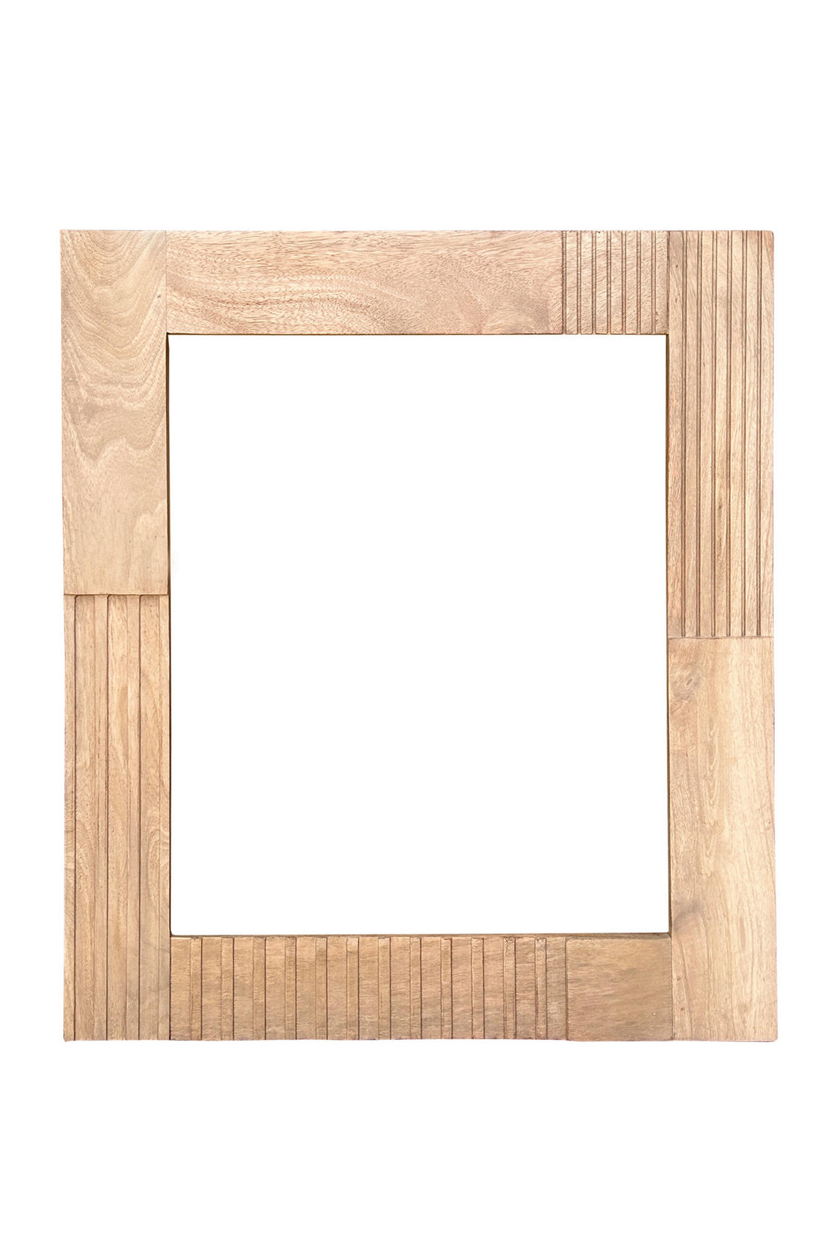 SPIEGEL 68/79/3 cm    in quadratisch  - Naturfarben, Design, Glas/Holz (68/79/3cm) - MID.YOU