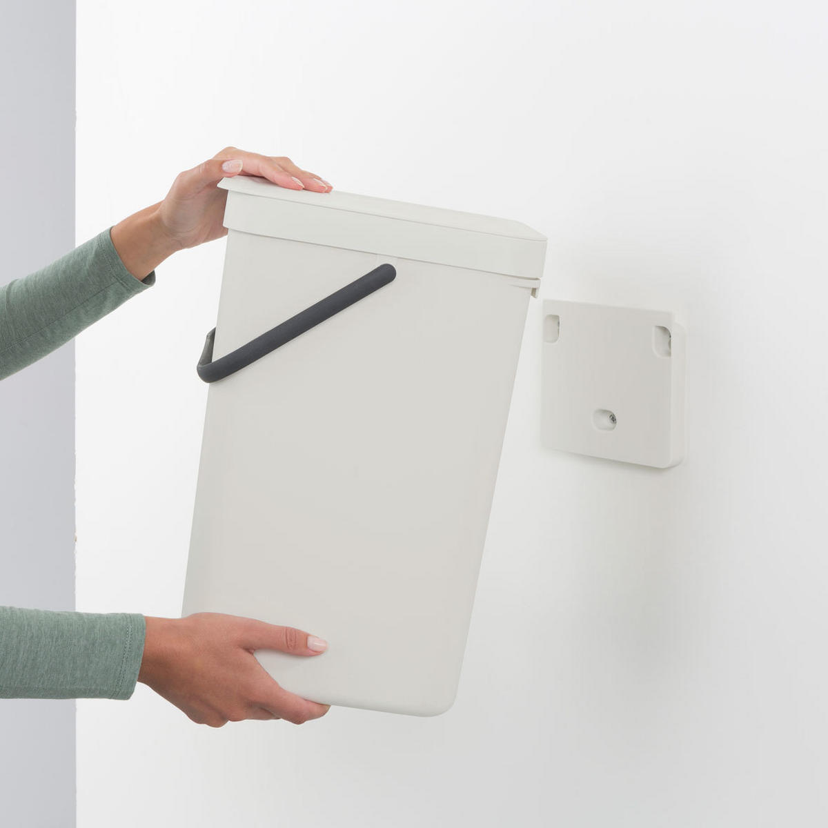 ABFALLEIMER SORT & GO 16 L  - Hellgrau, Basics, Kunststoff (22/40.1/27.9cm) - Brabantia