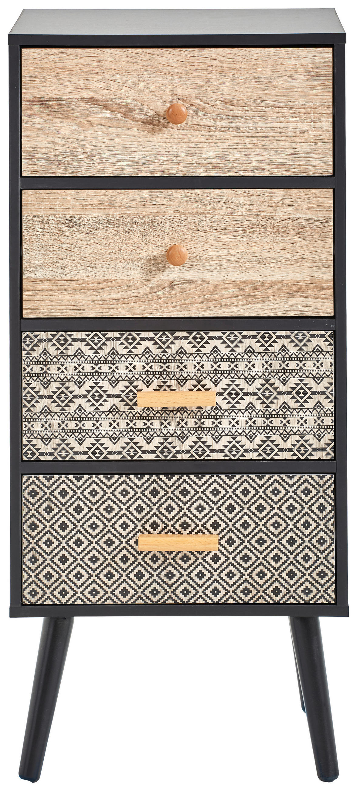 KOMMODE  in 38/84,7/29 cm  - Multicolor/Schwarz, Trend, Holz/Holzwerkstoff (38/84,7/29cm) - Carryhome