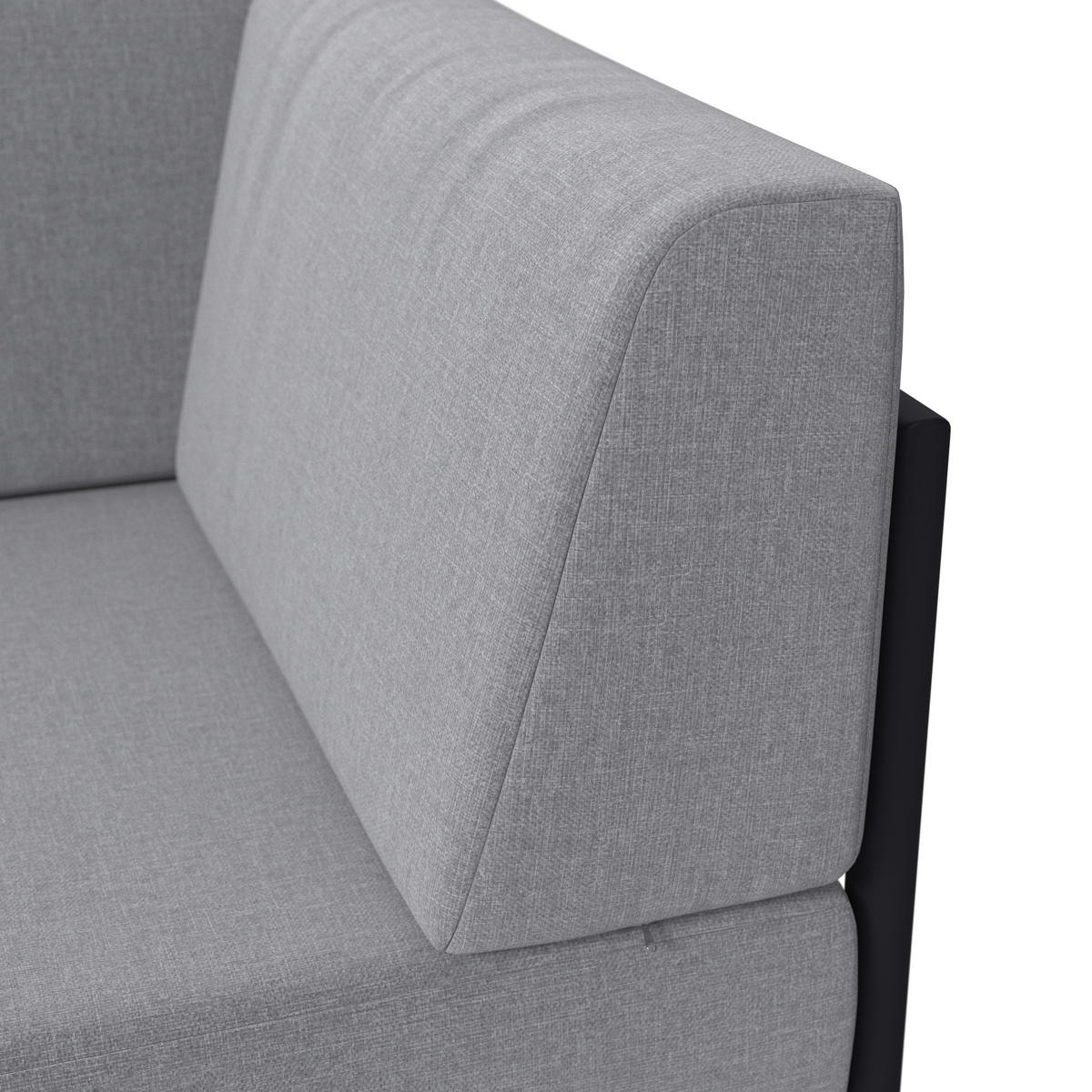 LOUNGE GARNITURA   drvo, metal, tekstil  siva, boje bagrema    - siva/boje bagrema, Moderno, drvo/metal (149/99cm) - Ambia Garden