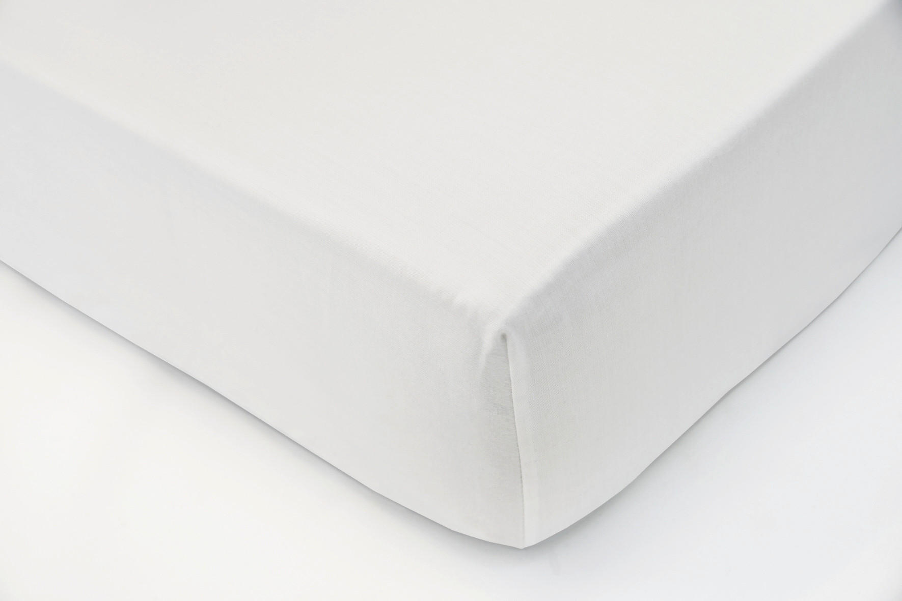 SPANNLEINTUCH 90-100/200 cm Jersey  - Weiß, Basics, Textil (90-100/200cm) - Bio:Vio