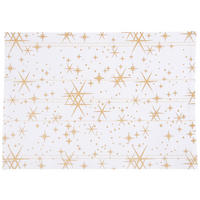 SUPORT DE FARFURIE 33/48 cm textil   - alb/auriu, Basics, textil (33/48cm) - X-Mas