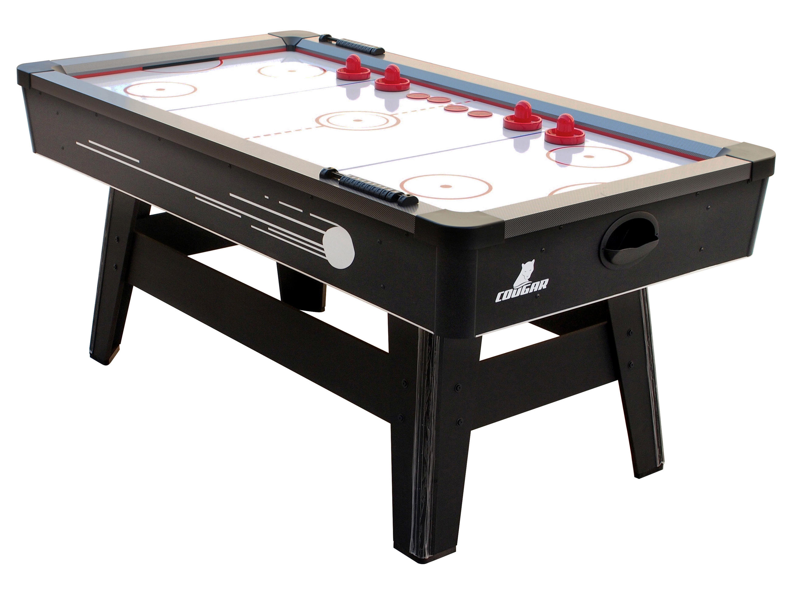 Tisch-Eishockey Hattrick Hero L: 183 cm Rot/Schwarz/Weiß