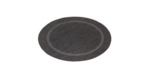 FLACHWEBETEPPICH 160 cm Relax Schwarz  - Schwarz, Basics, Textil (160cm) - Novel