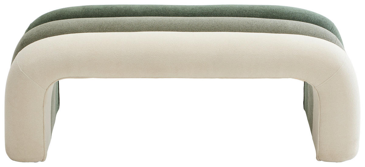 BÄNK  i textil grön, ljusgrön, beige  - ljusgrön/beige, Design, textil (121,5/46,5/46,5cm) - Xora