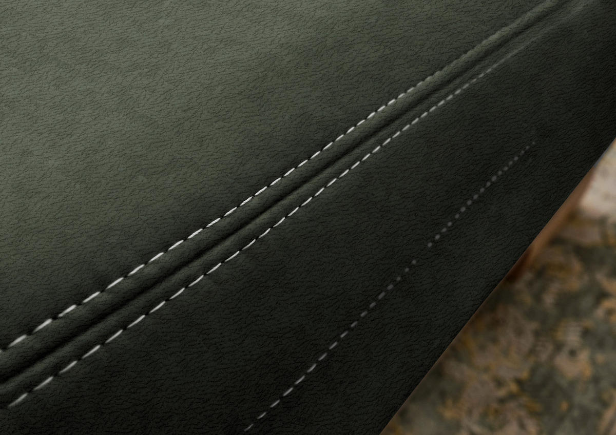 WOHNLANDSCHAFT in Mikrofaser Grün  - Wildeiche/Beige, Konventionell, Holz/Textil (243/343/185cm) - Voleo