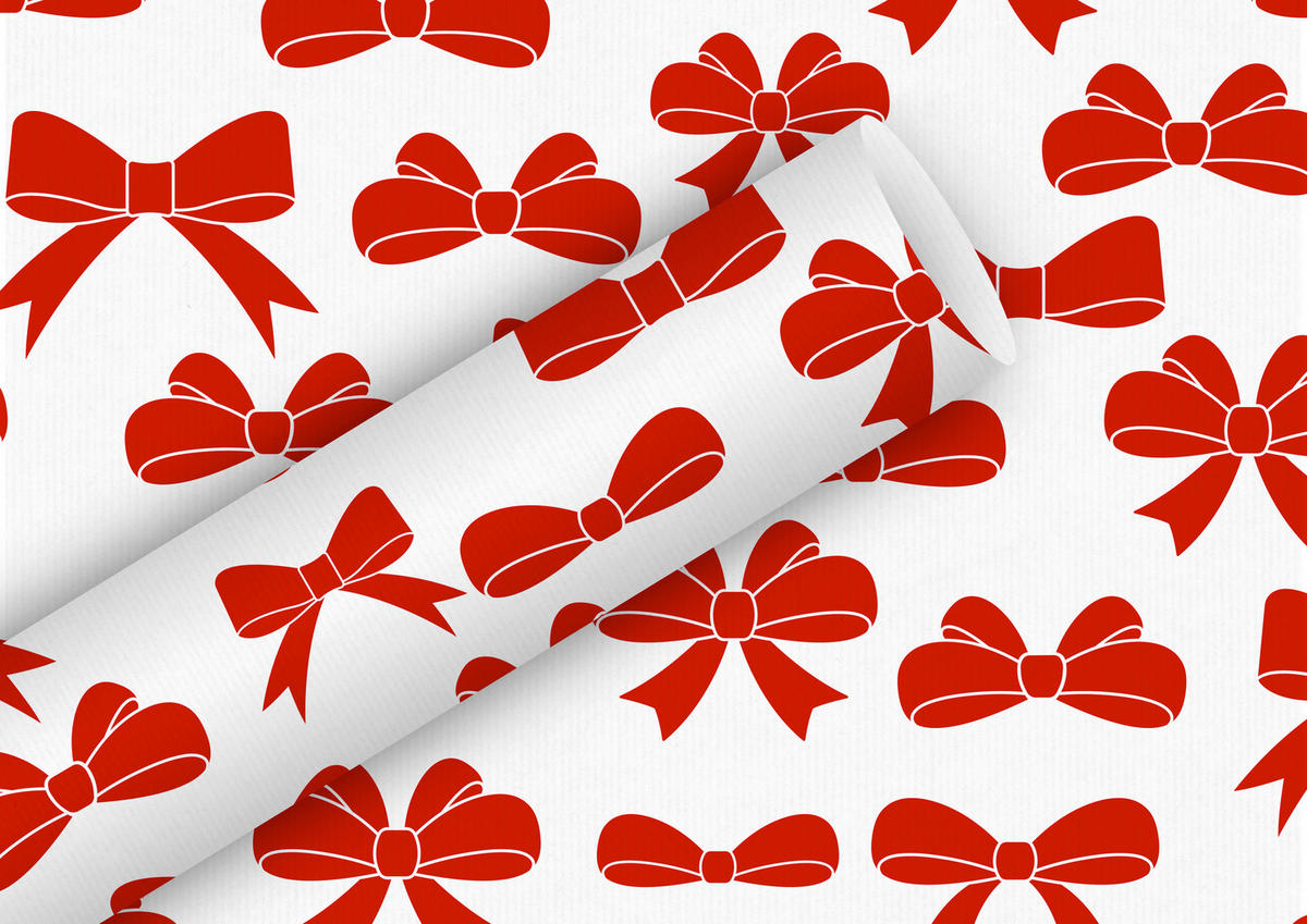 GESCHENKPAPIER  - Rot, Trend, Papier (4/70/4cm)