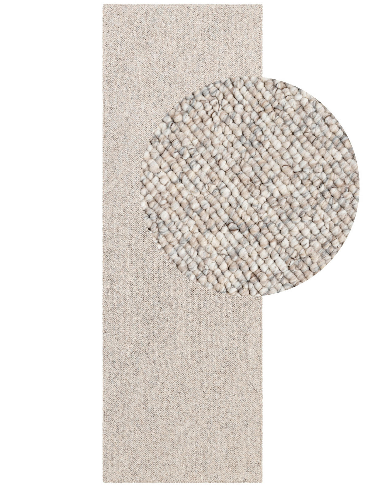 LÄUFER 80/240 cm Rocco Creme, Multicolor  - Multicolor/Creme, Basics, Kunststoff (80/240cm) - Elle Decoration