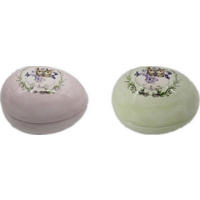 POSODA ZA SHRANJEVANJE     13,2/10/10 cm         - lila/pink, Basics, keramika (13,2/10/10cm)