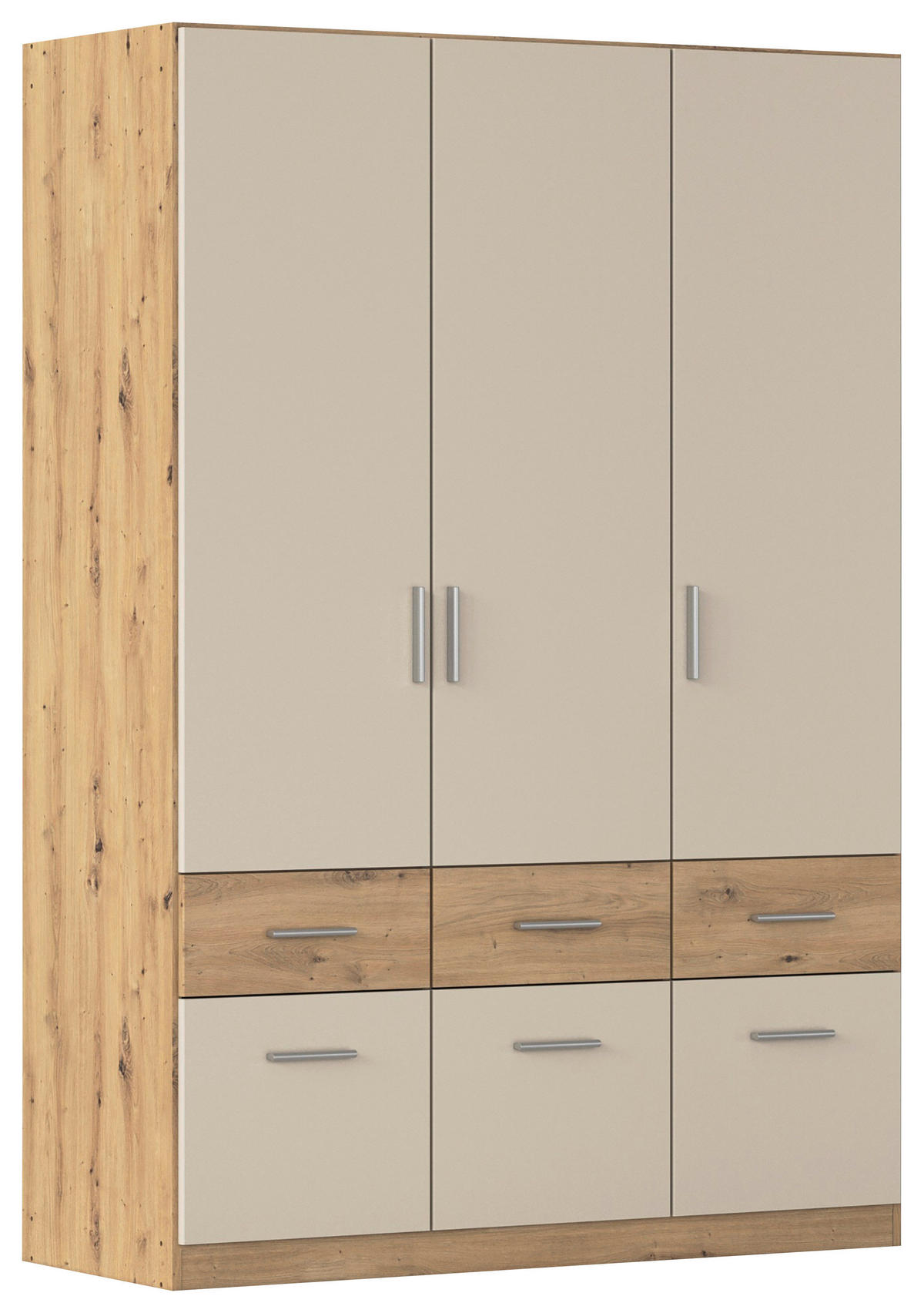 OMARA S KLASIČNIMI VRATI,  - barve aluminija, Konvencionalno, umetna masa/leseni material (136/197/54cm) - Carryhome
