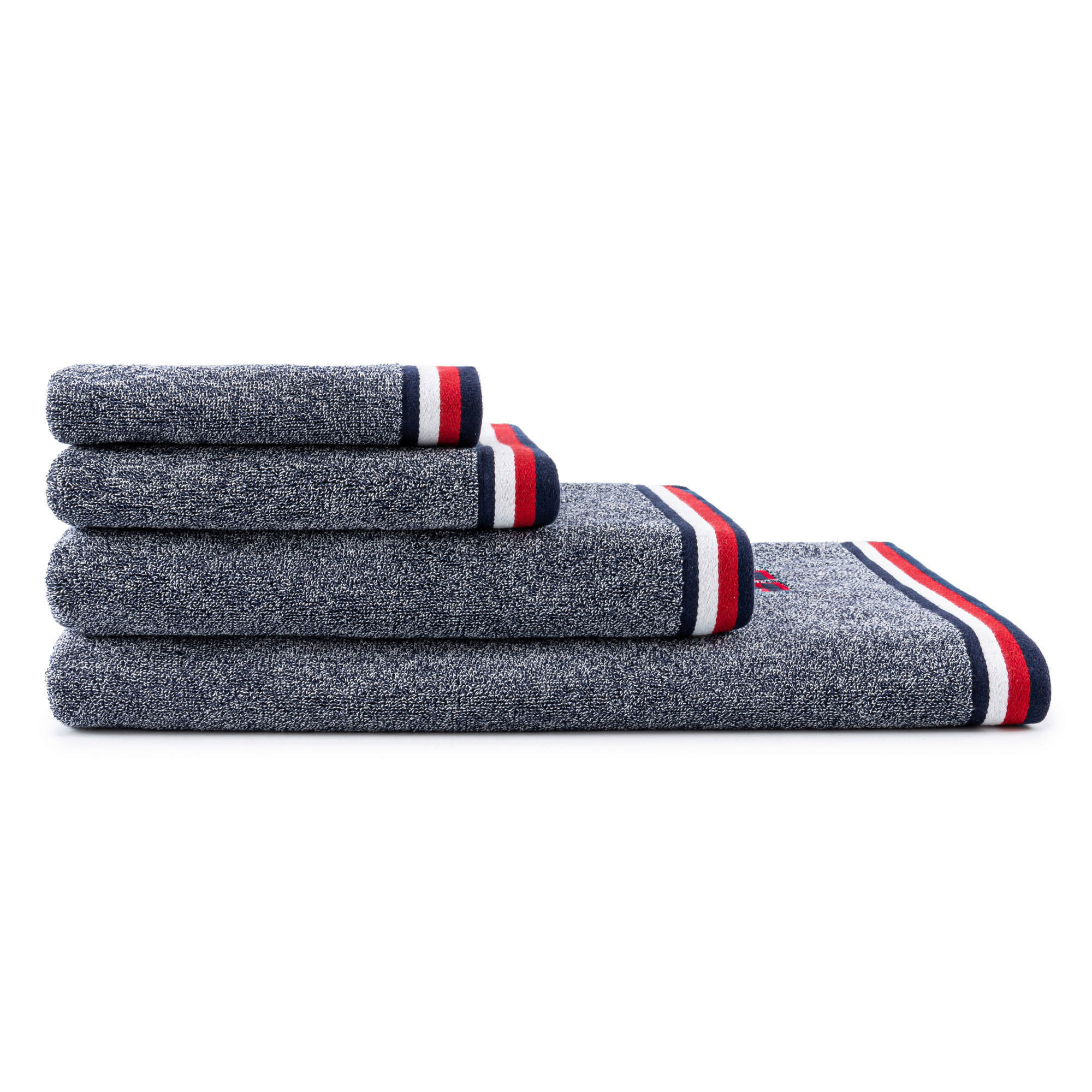 HANDTUCH College Classics Blau  - Blau, Basics, Textil (50/100cm) - Tommy Hilfiger