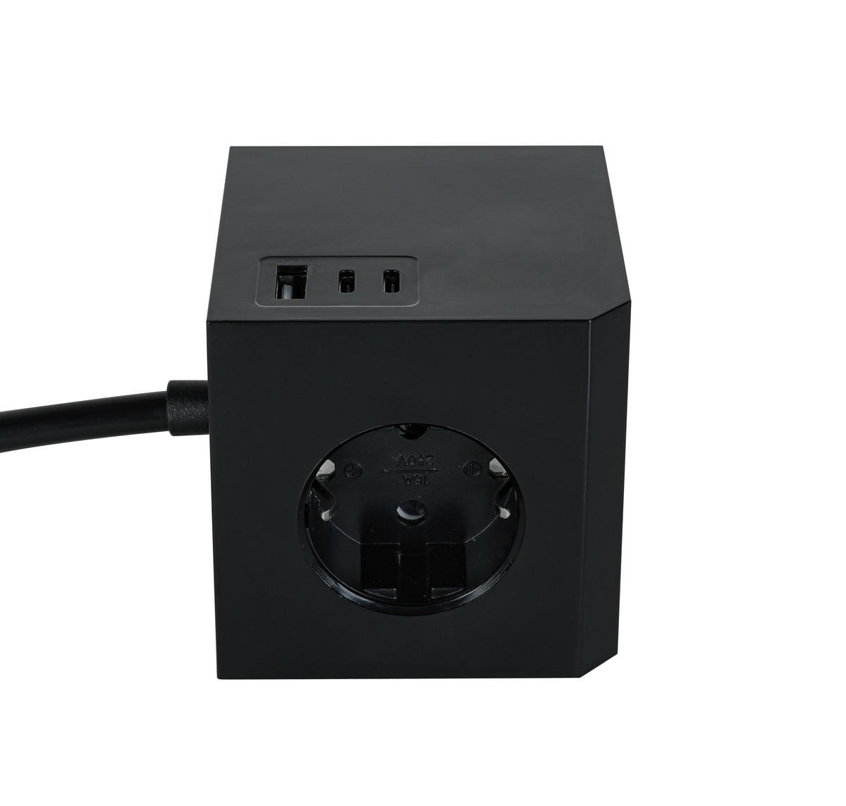 PREDLŽOVACÍ PRÍVOD – KOCKA   - čierna, Basics, plast (7,5/7,5/7,5cm) - Mican