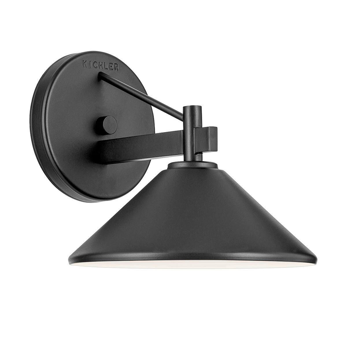LED-WANDLEUCHTE Kichler 19,1/20,3/23,5 cm  - Schwarz, Design, Metall (19,1/20,3/23,5cm) - Elstead Lighting