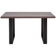 BARTISCH in Holz, Metall 160/100/95 cm   - Eichefarben/Anthrazit, Design, Holz/Metall (160/100/95cm) - Novel