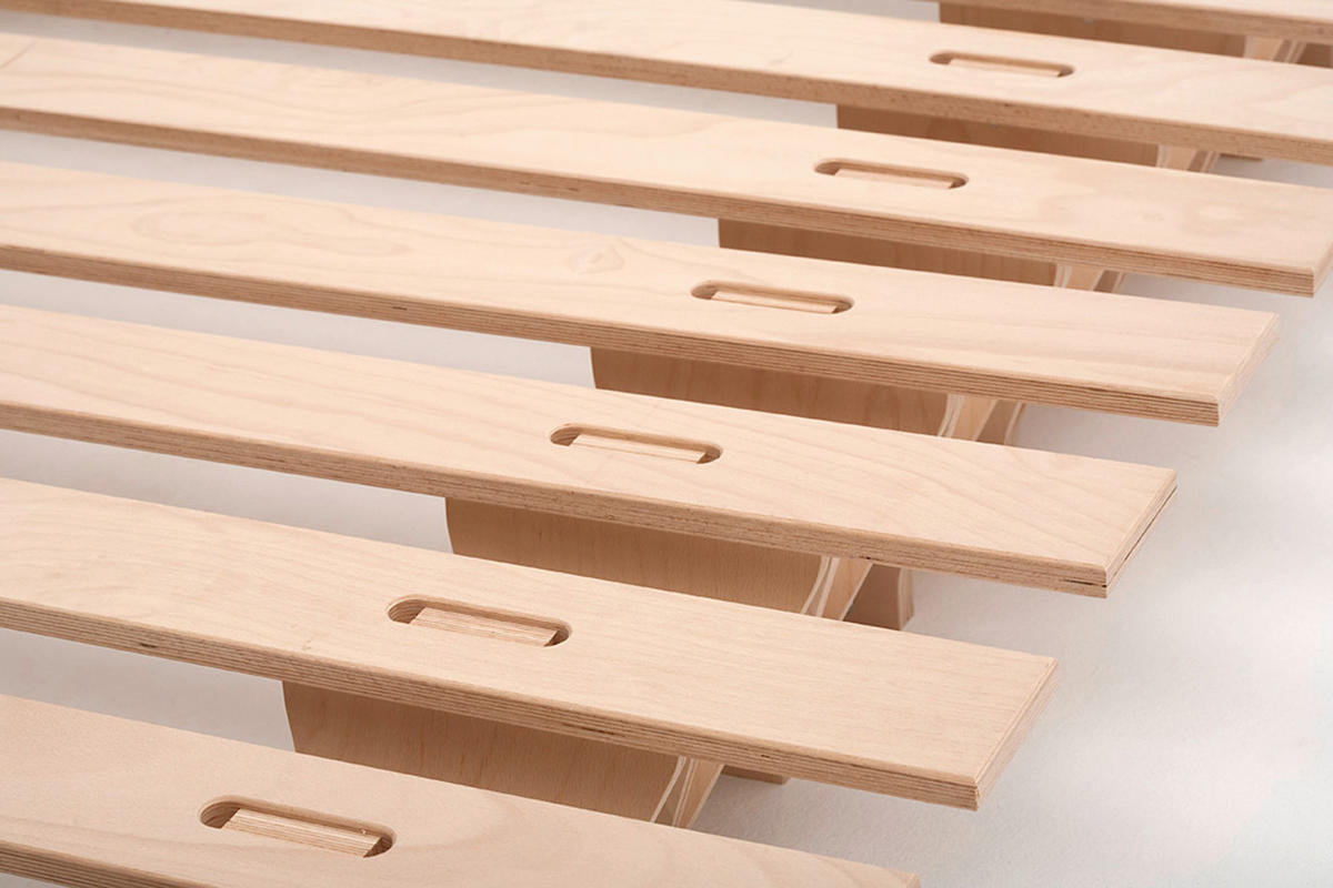 FUTONBETT 190/195 cm,  in Buchefarben  - Buchefarben, Design, Holz (190/195cm) - Tojo