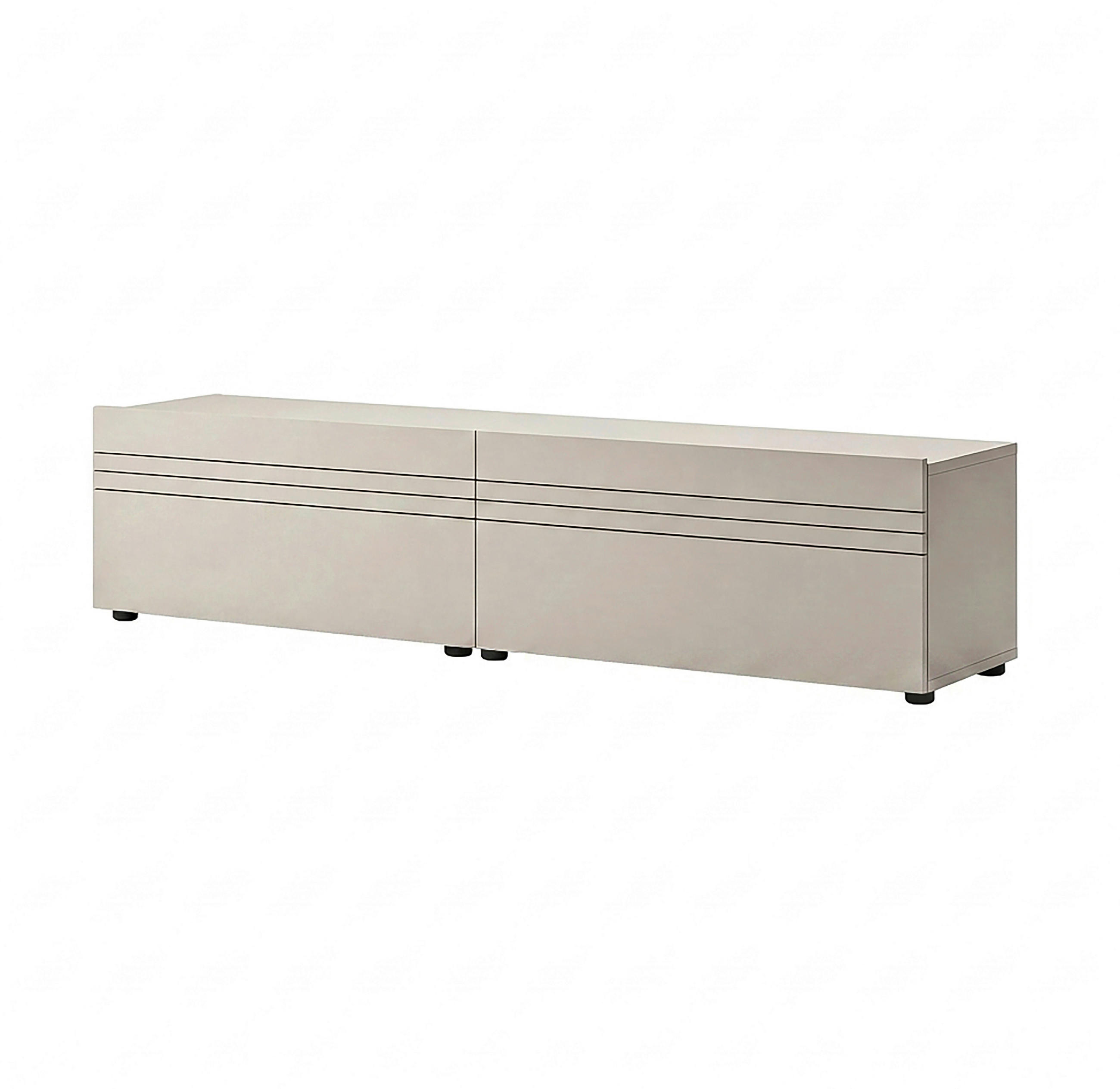 LOWBOARD  180/36/34 cm  stehend  - Kaschmir/Schwarz, Design, Holzwerkstoff/Kunststoff (180/36/34cm) - MID.YOU