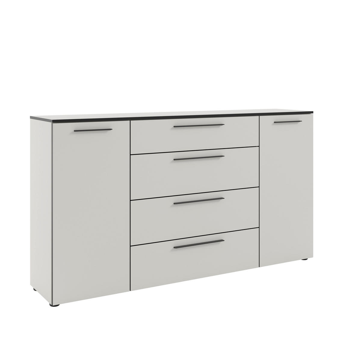 SIDEBOARD Soul  in 180/99,8/40 cm  - Schwarz/Weiß, MODERN, Holzwerkstoff/Kunststoff (180/99,8/40cm)