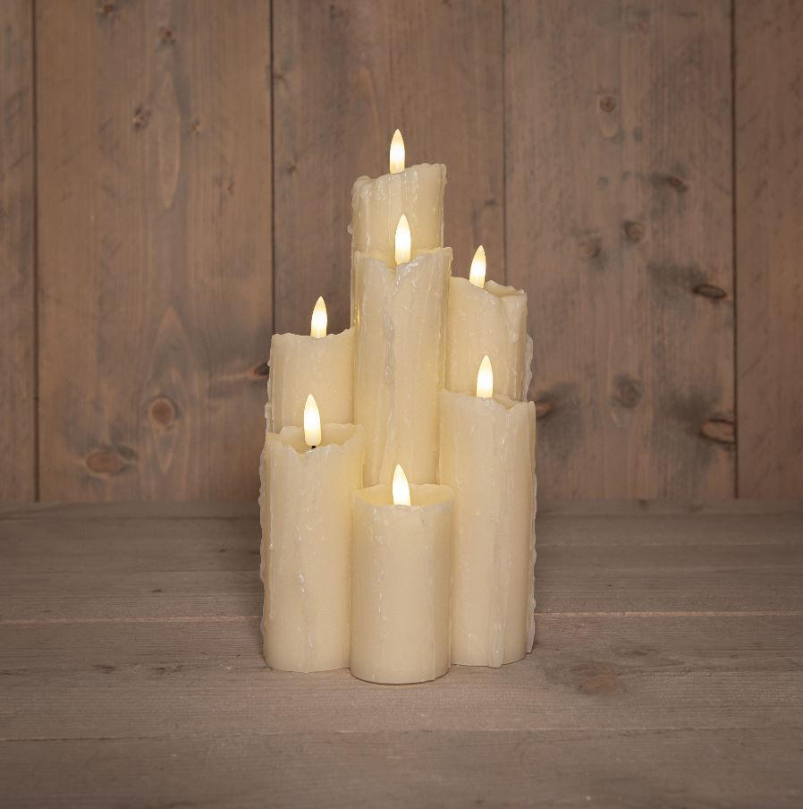 LED-KERZE  - Ecru, Basics (15.5/25.5cm) - X-Mas