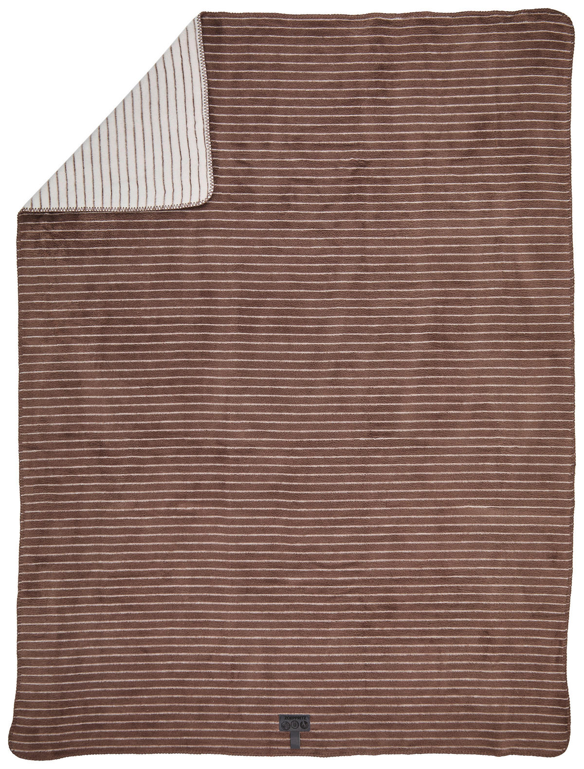 WOHNDECKE TENDER PINSTRIPE 150/200 cm  - Hellbraun, Basics, Textil (150/200cm) - Zoeppritz