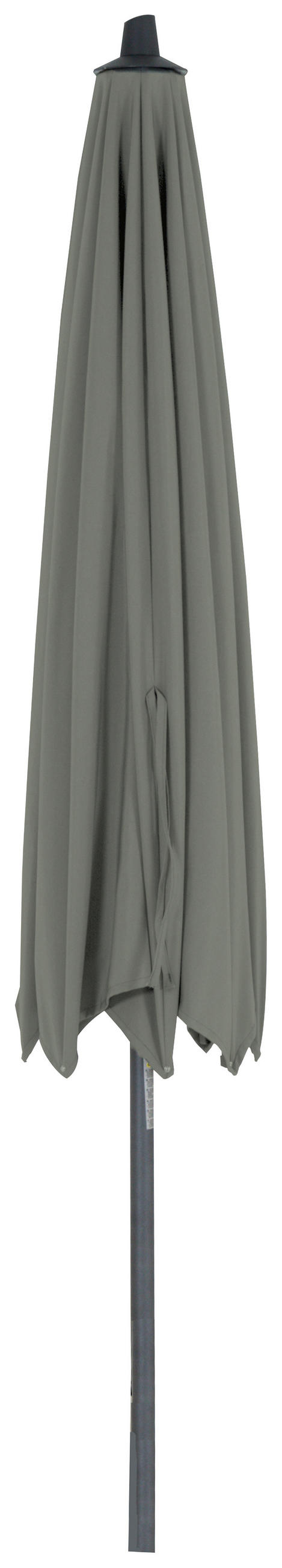 SONNENSCHIRM 350 cm  - Anthrazit/Olivgrün, KONVENTIONELL, Textil/Metall (350/350cm) - Siena Garden