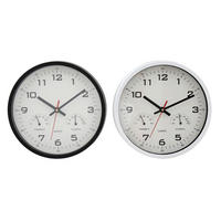 CEAS DE PERETE 25/25/4 cm   - alb/negru, Basics, plastic/sticlă (25/25/4cm)