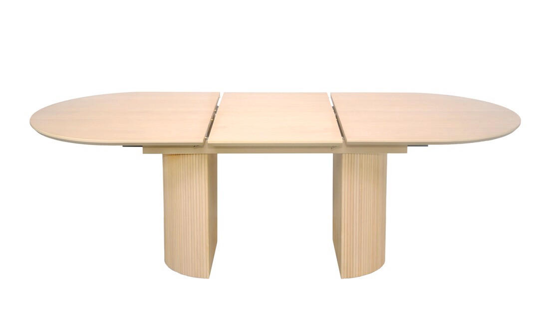 MATBORD i trä 180/100/75 cm   - vit/ekfärgad, Design, trä (180/100/75cm) - Best Price