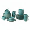KOMBISERVICE Türkis FONTANA 30-teilig 6 Personen  - Türkis, Basics, Keramik - Costa Nova