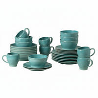KOMBISERVICE Türkis FONTANA 30-teilig 6 Personen  - Türkis, Basics, Keramik - Costa Nova