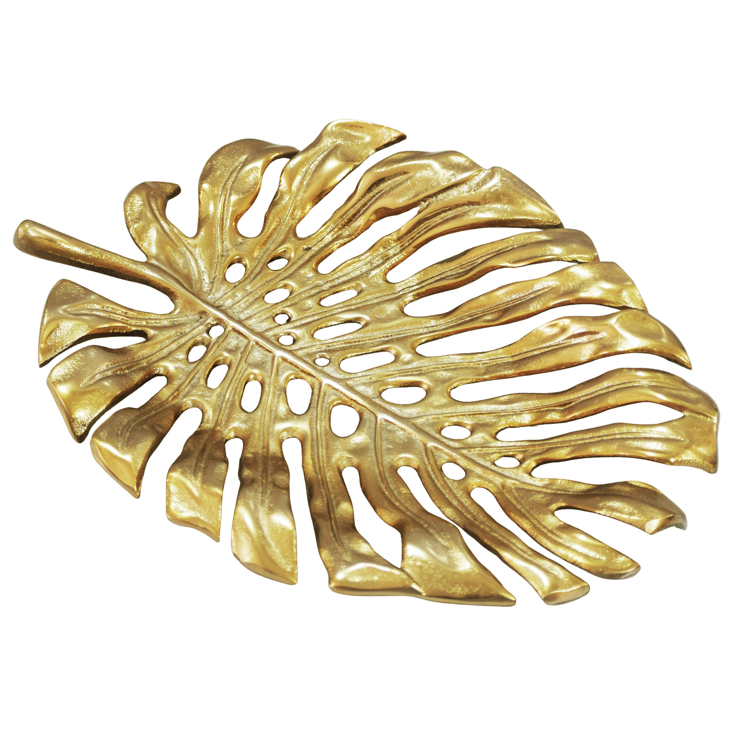 OKRASNA SKLEDA     36/29/4 cm         - zlate barve, Design, kovina (36/29/4cm) - Livetastic