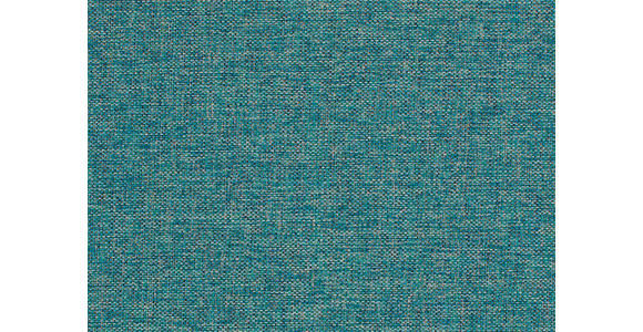 ECKSOFA in Flachgewebe Türkis  - Türkis/Silberfarben, KONVENTIONELL, Holz/Textil (255/186cm) - Cantus