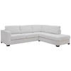 SOFFA i flatväv ljusgrå  - ljusgrå/svart, Klassisk, metall/trä (290/66/94/241cm) - Hom`in