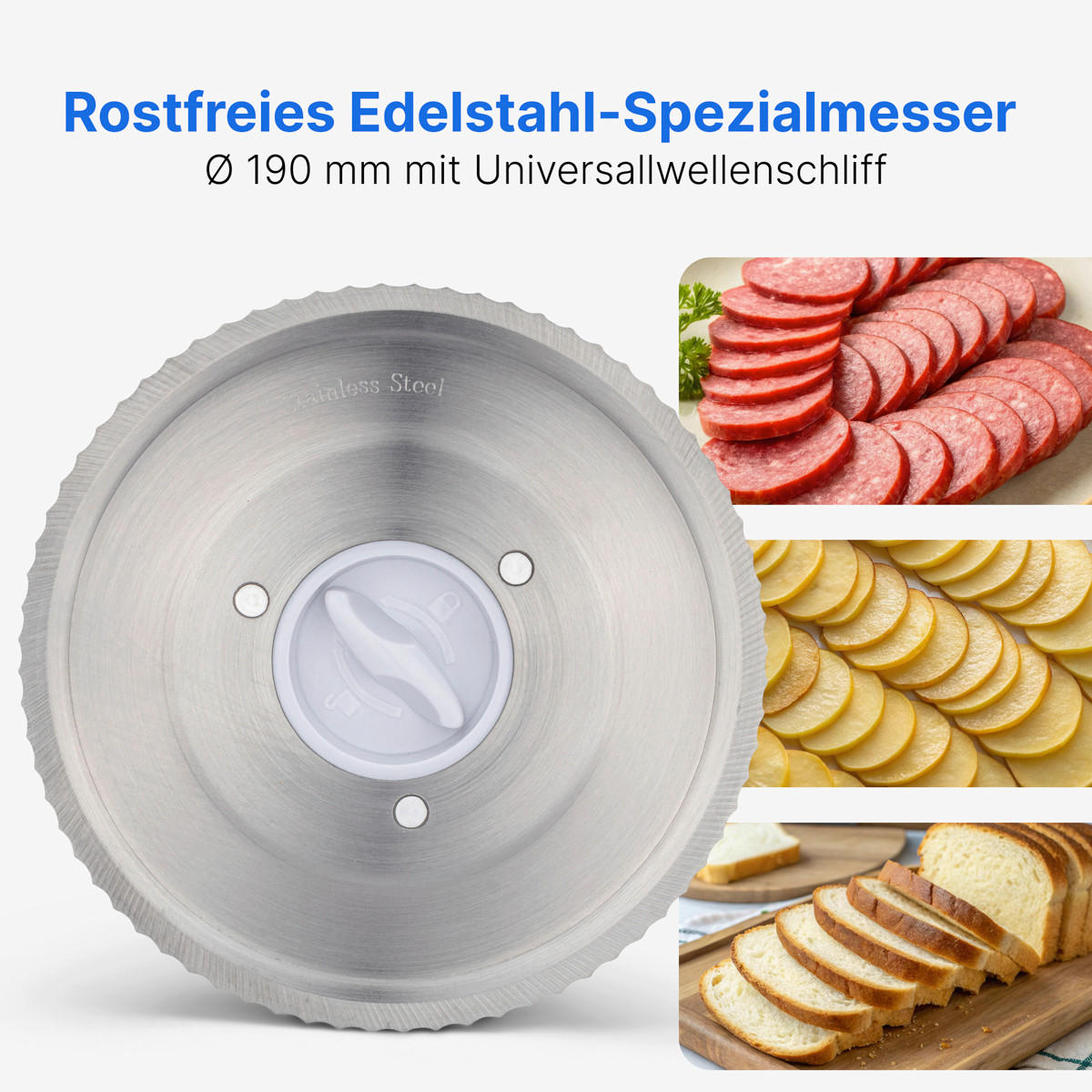ALLESSCHNEIDER   - Weiß, Kunststoff/Metall (29,5/24/33,5cm) - Clatronic