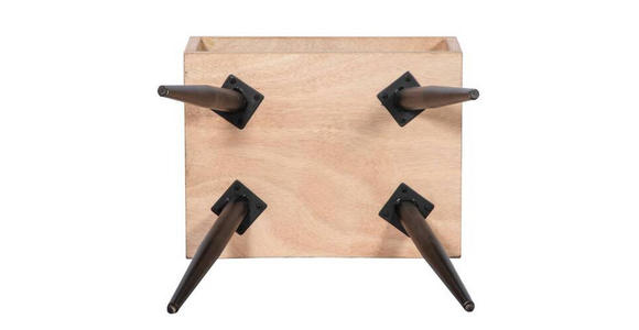 NACHTSCHRANK 40/55/30 cm Eiche furniert - Eichefarben/Schwarz, Design, Holz/Holzwerkstoff (40/55/30cm) - Landscape