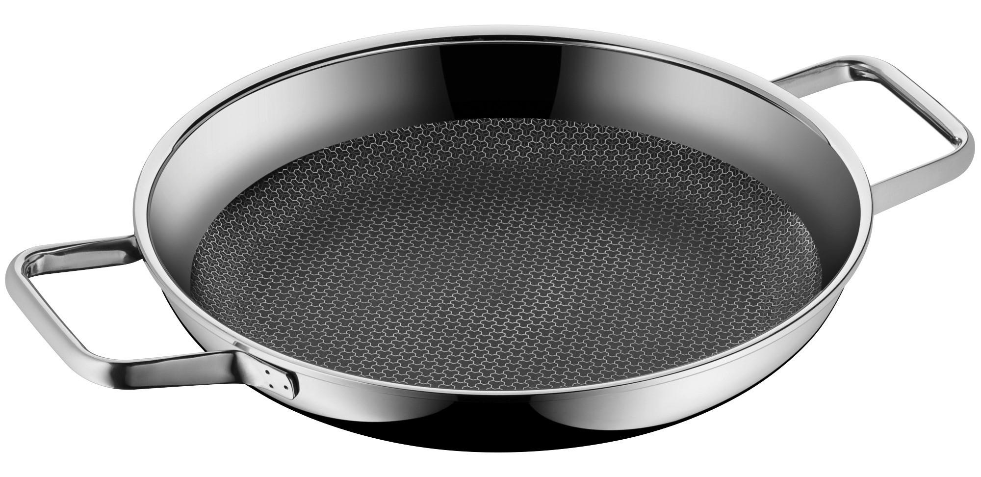 SERVIERPFANNE Profi Resist 28 cm  - Silberfarben/Schwarz, Basics, Metall (28cm) - WMF