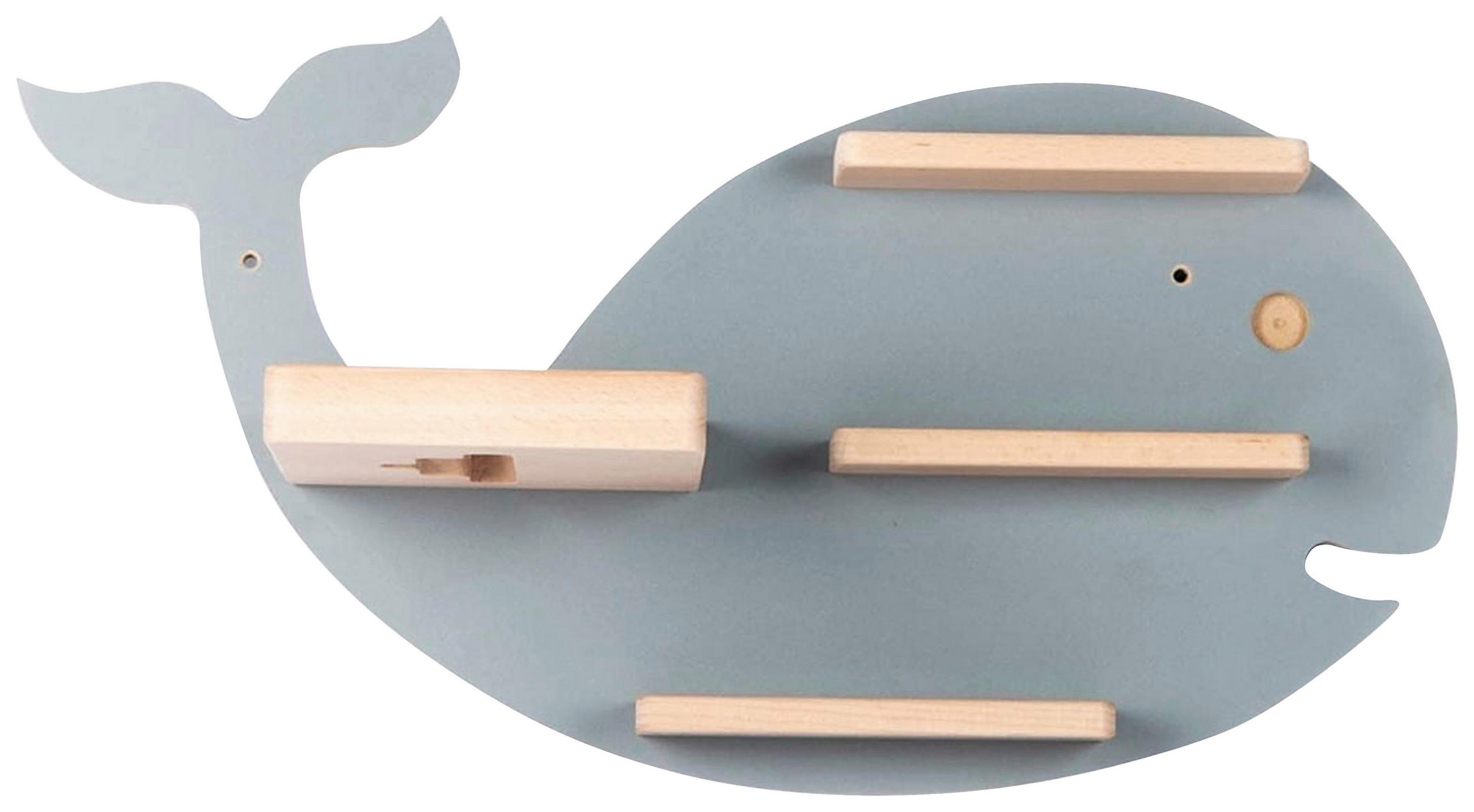 KINDERREGAL  - Grau, Modern, Holzwerkstoff (51/29/19cm) - MID.YOU