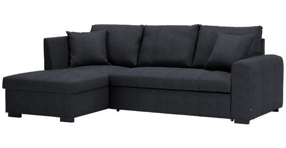 ECKSOFA in Webstoff Dunkelgrau  - Dunkelgrau, Design, Textil (158/238cm) - Xora