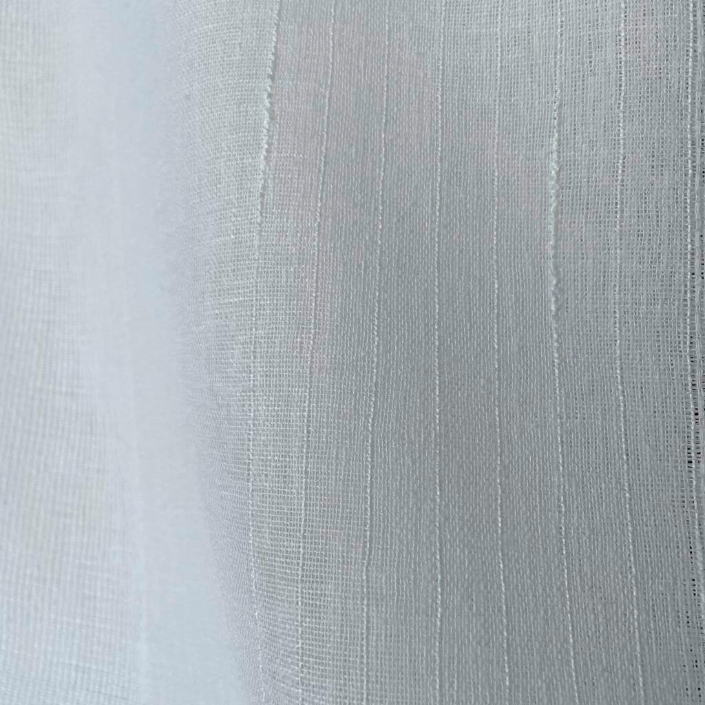MATERIAL TEXTIL DECORATIV semitransparent  - alb, Basics, plastic (300cm)